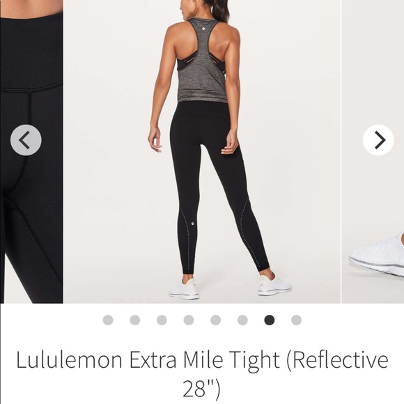 Lululemon Extra Mile Reflective Leggings (With Pocket !!!) - Picture 6 of 7